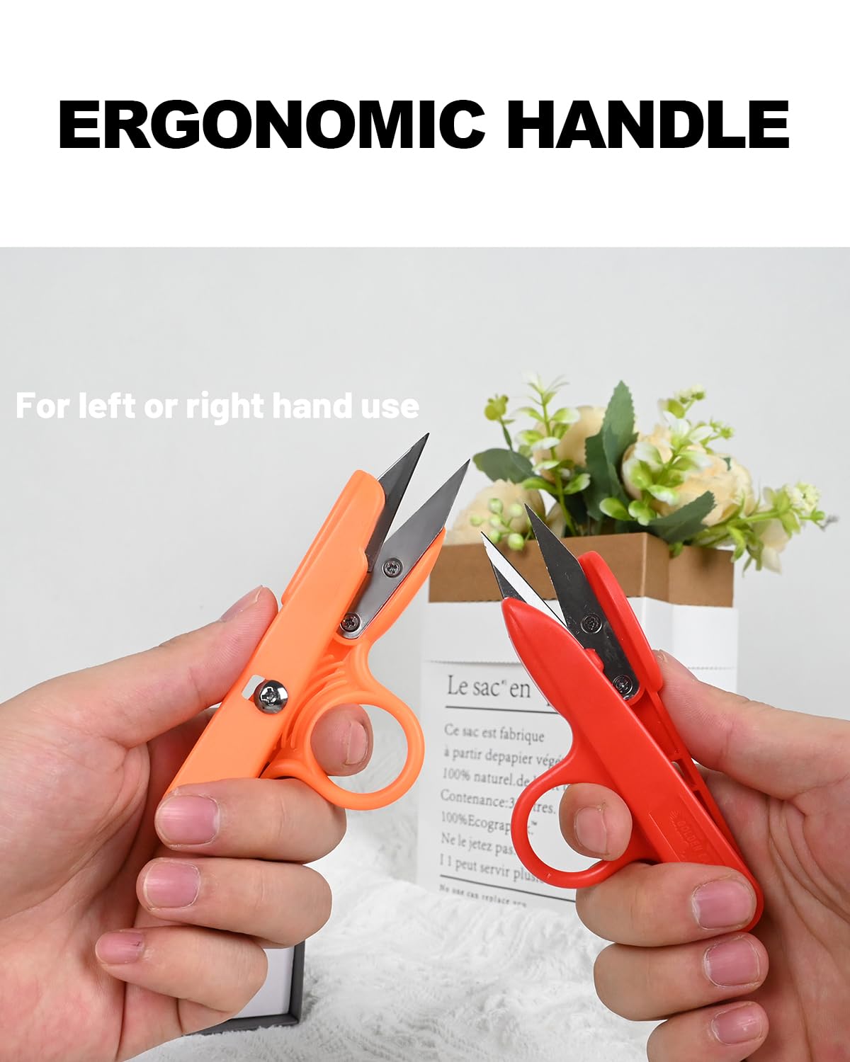 UCEC 6 Pcs Thread Snips, Crochet Scissor Yarn Scissor, Embroidery Scissors, Sewing Scissors, Dressmaking Cutter - Image 4
