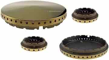 Kit Spartifiamma Per Cucina A Gas Samet - 4 Pezzi Con Anelli E Piattini In Ottone - Foto 2