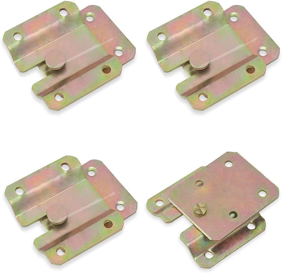 Iron Color Plating 4 Pcs Modern Wall Mounted Hooks, 2.36x1.97 & 2.16x1.77 Inches, 20 Lbs Max Weight, Rust Resistant, Set of 4