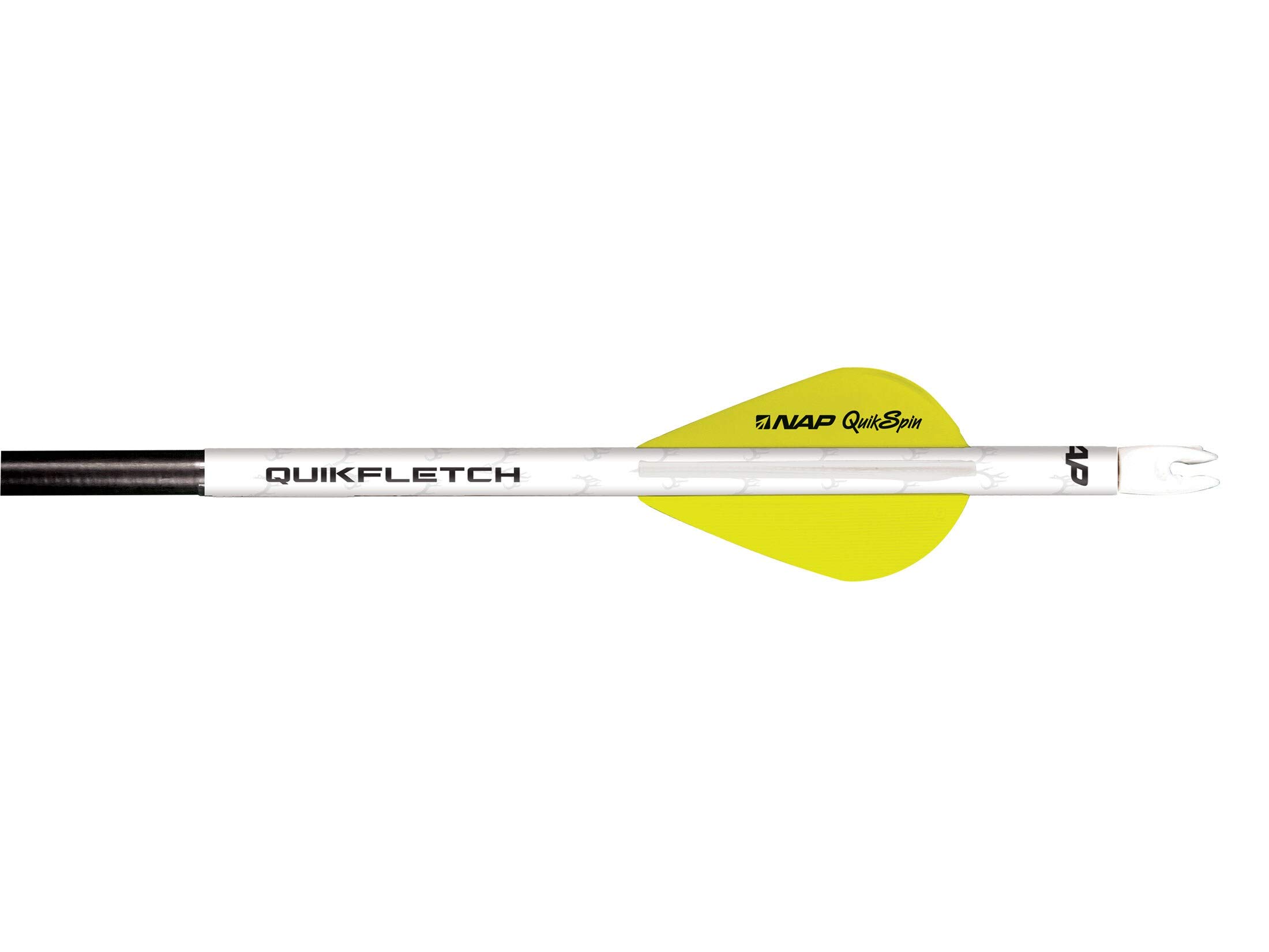 Archery Products NAP Quikfletch Spin Hunter Vanes 6-Pack 2-Inch White/Yellow