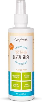 Oxyfresh Advanced Cat & Dog Breath Spray Instant Pet Breath Freshener Easy No Brushing Teeth Cleaning Solution Fight Plaque, Keep Teeth & Gums Healthy