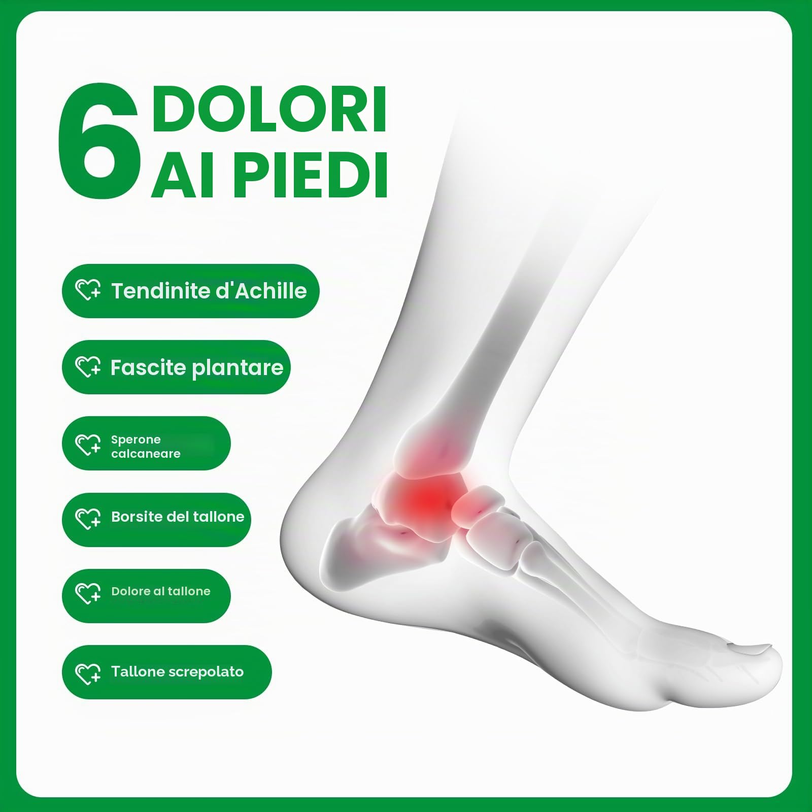 Protezioni per talloni fasciite plantare - Bukihome Tacco Coppe per Donne Uomini Tacchi Spur Dolore Relief - Inserti Tacco Pads per Achille Tendinite Tacco Secco Cracked, Nero, 42-47
