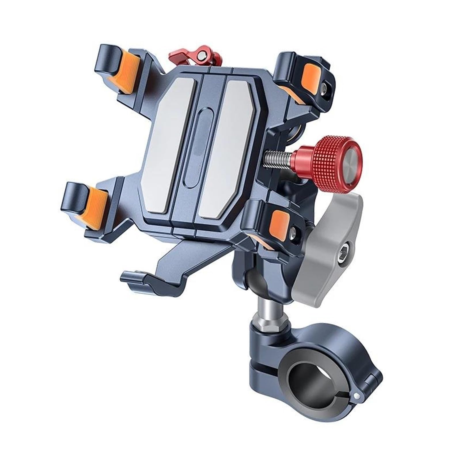 Supporto Per Telefono Per Moto Alluminio Per Cellulare Per Scooter Elettrico ATV Per 6.1"-7.2" Con Ammortizzatore Vibrazioni(Handblebar)