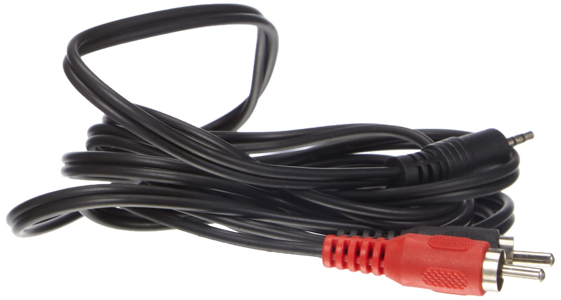 PremiumCord Kabel Jack do RCA Y 2 m, Jack 2,5 mm do 2x RCA, Męski Na Męski,Dźwięk Stereo, do Aparatu Cyfrowego, Telewizora, Telefonów Komórkowych, Mp3, Hifi, Kolor Czarny