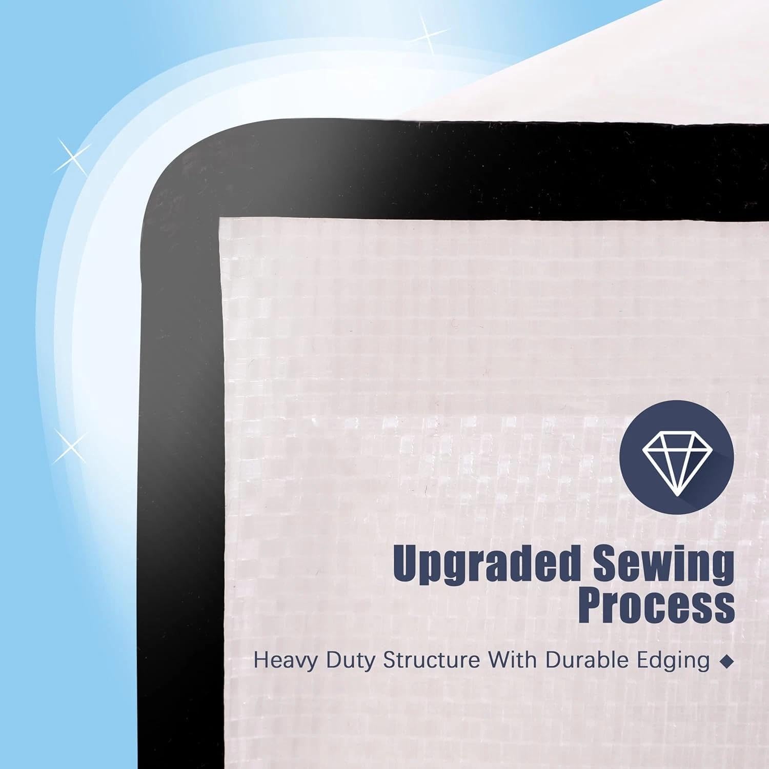 for Paquete de 8 bolsas de mudanza Grandes y resistentes con cremalleras y asas de t