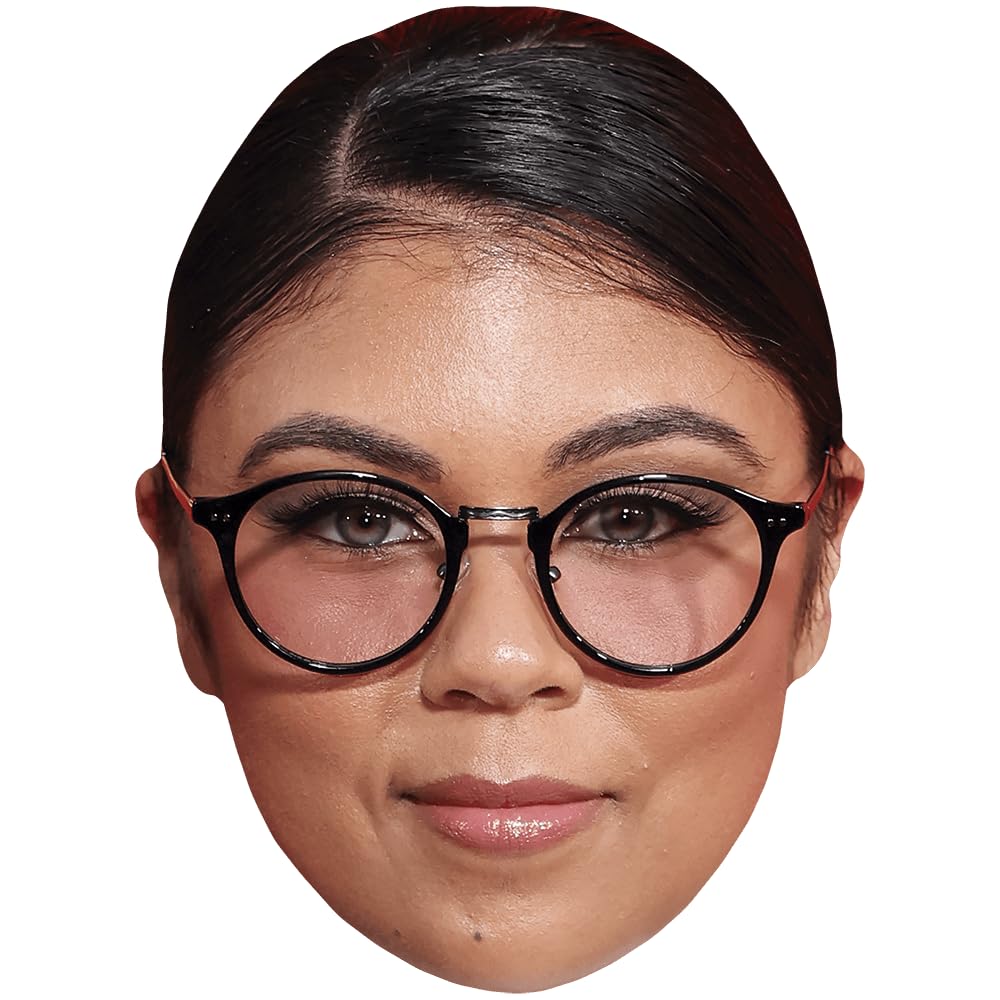 Brandi Marie King (Glasses) Celebrity Mask, Flat Card Face, Fancy Dress Mask