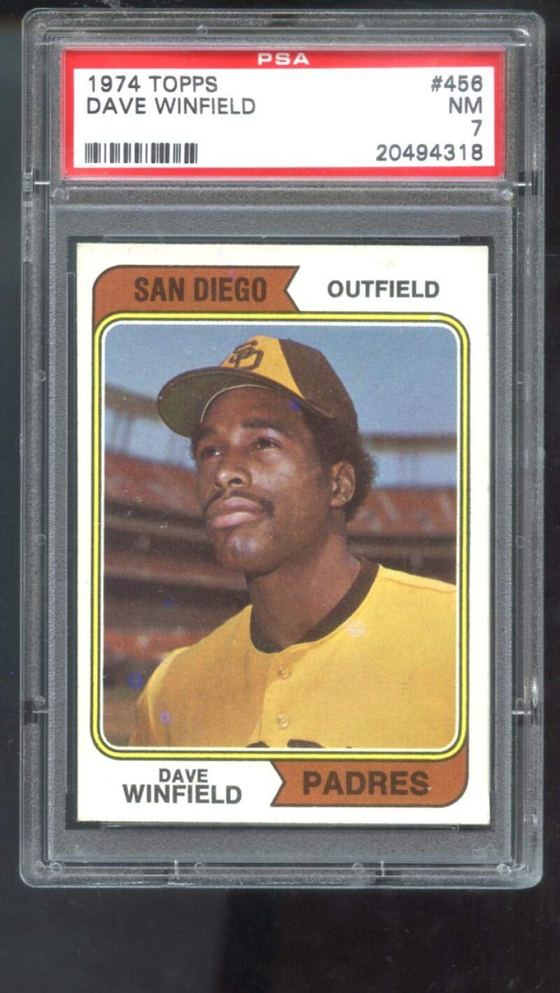 Amazon.com: 1974 Topps #456 Dave Winfield Padres ROOKIE RC NM PSA