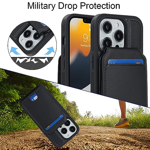 Étui portefeuille iPhone 13 Pro SailorTech noir compatible Magsafe