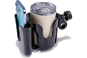 2-in-1 Universal Wheelchair Cup Holder Attachment
