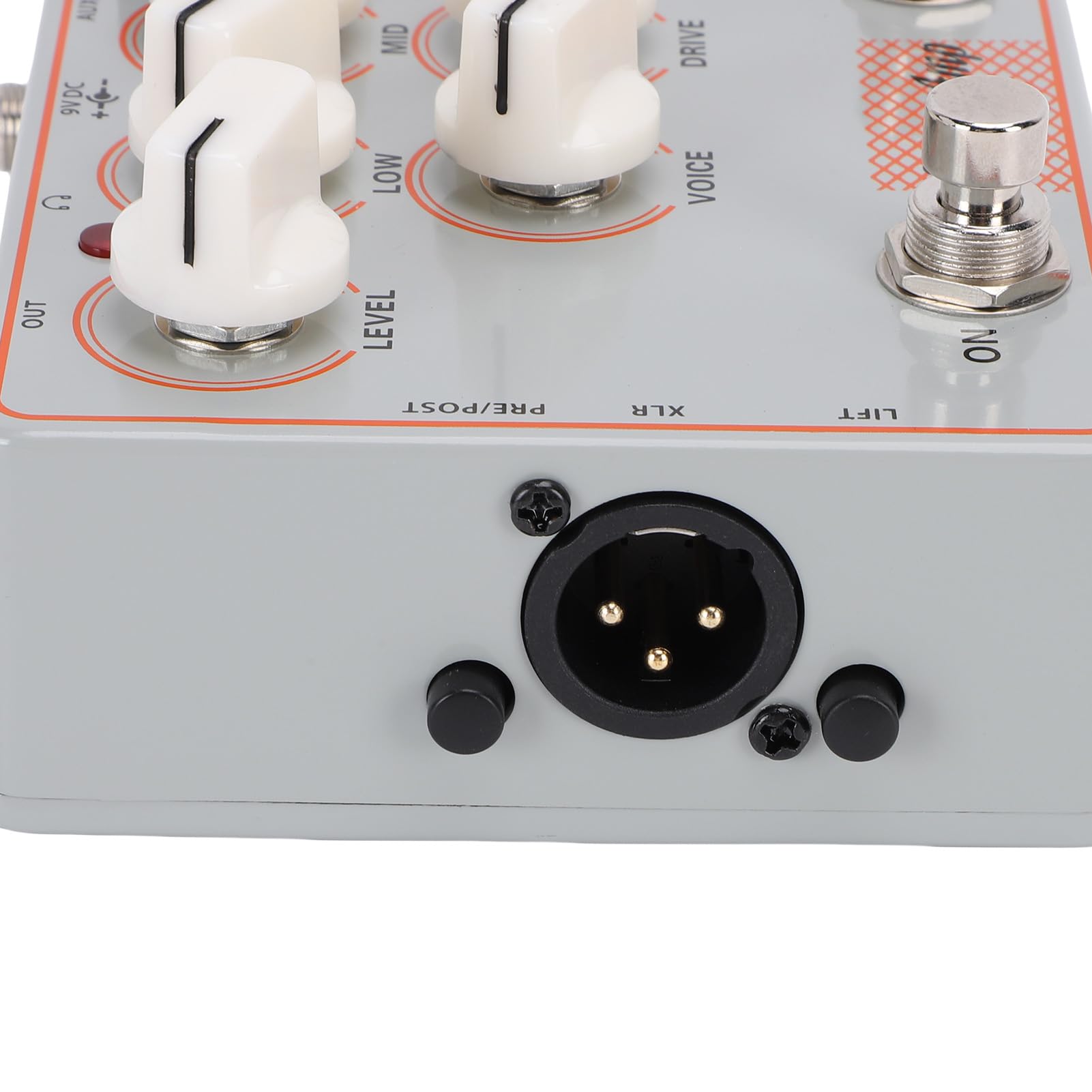 Btuty Pedale Effetti per Chitarra, DI Box Simulatore DI Amplificatore 4 in 1 con Simulatore DI Cabinet per Uscita Cuffie con Ingresso AUX, per Esercitarsi Nella Registrazione DI