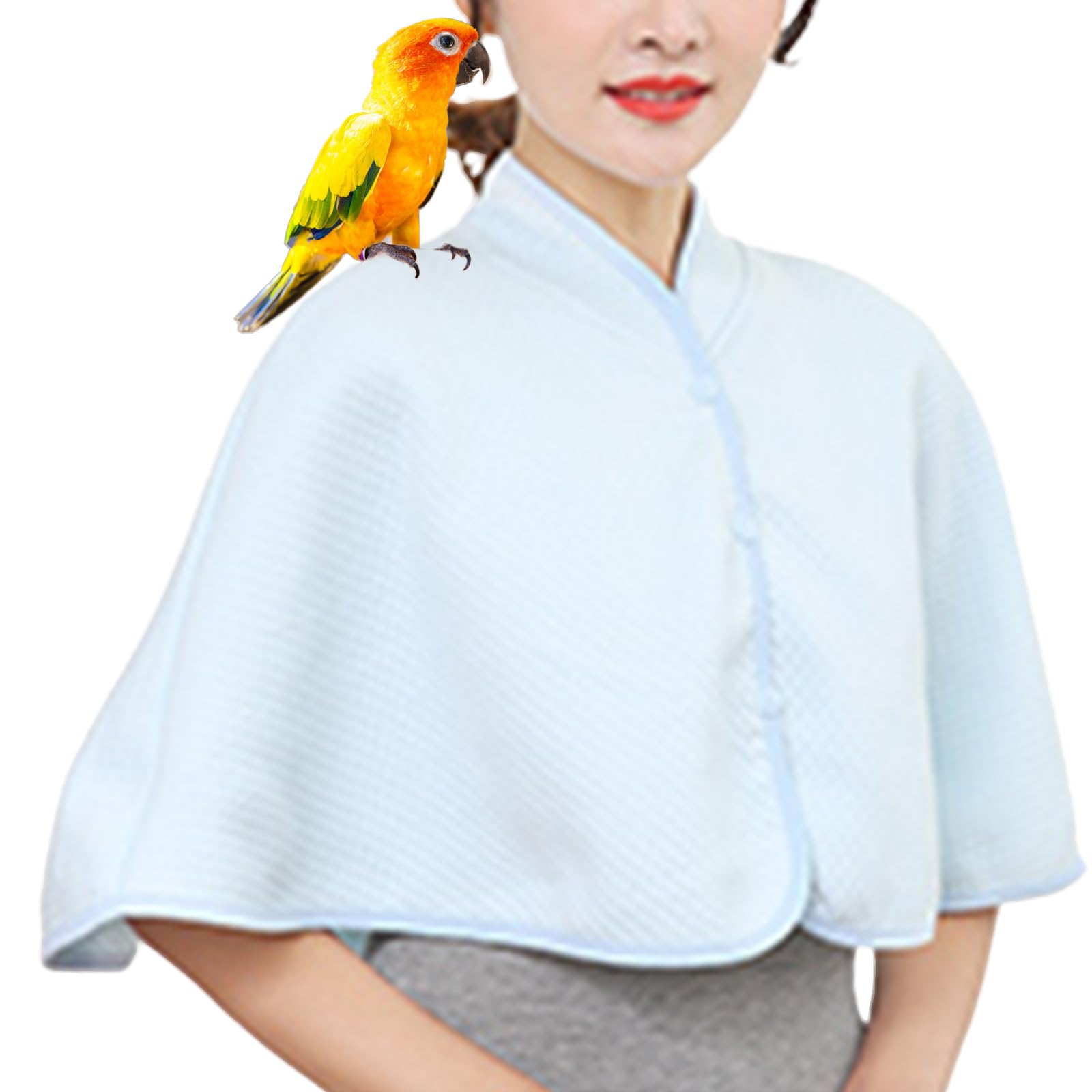 QBLEEV Parrot Anti-Scratch Shoulder Protector, Bird Diaper Poop Cover Pad