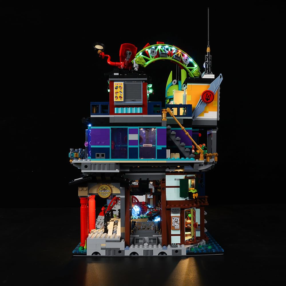 Kyglaring LED Lighting Kit For Lego-71799 City Markets Kits, Designed for Lego Building Blocks Model - Image 4