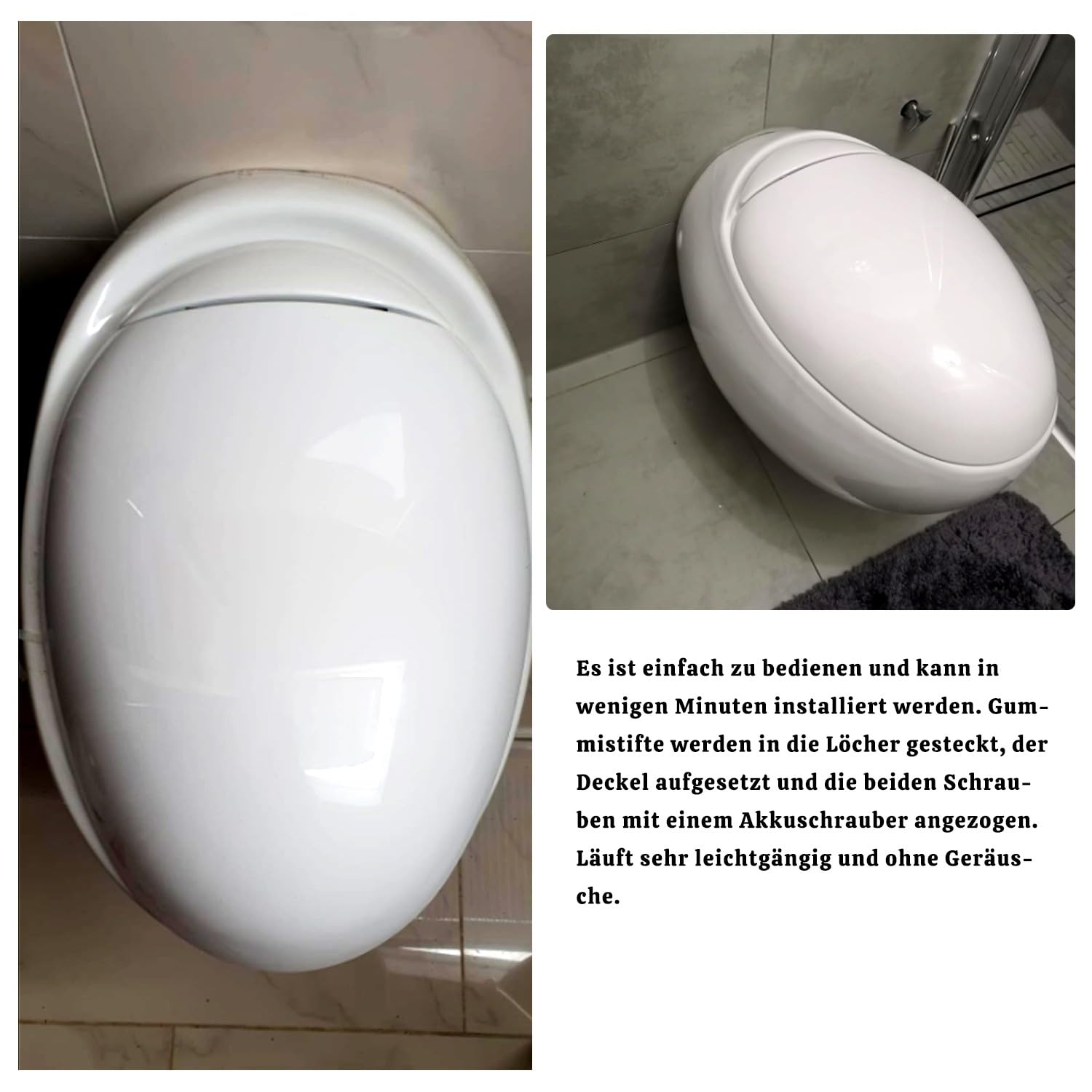Miękka deska sedesowa szybkie odpinanie, okrągła pokrywa, łatwa instalacja, pokrowiec w kształcie jajka, biała pokrywa muszli klozetowej do łazienki, antypoślizgowa konstrukcja, uniwersalne