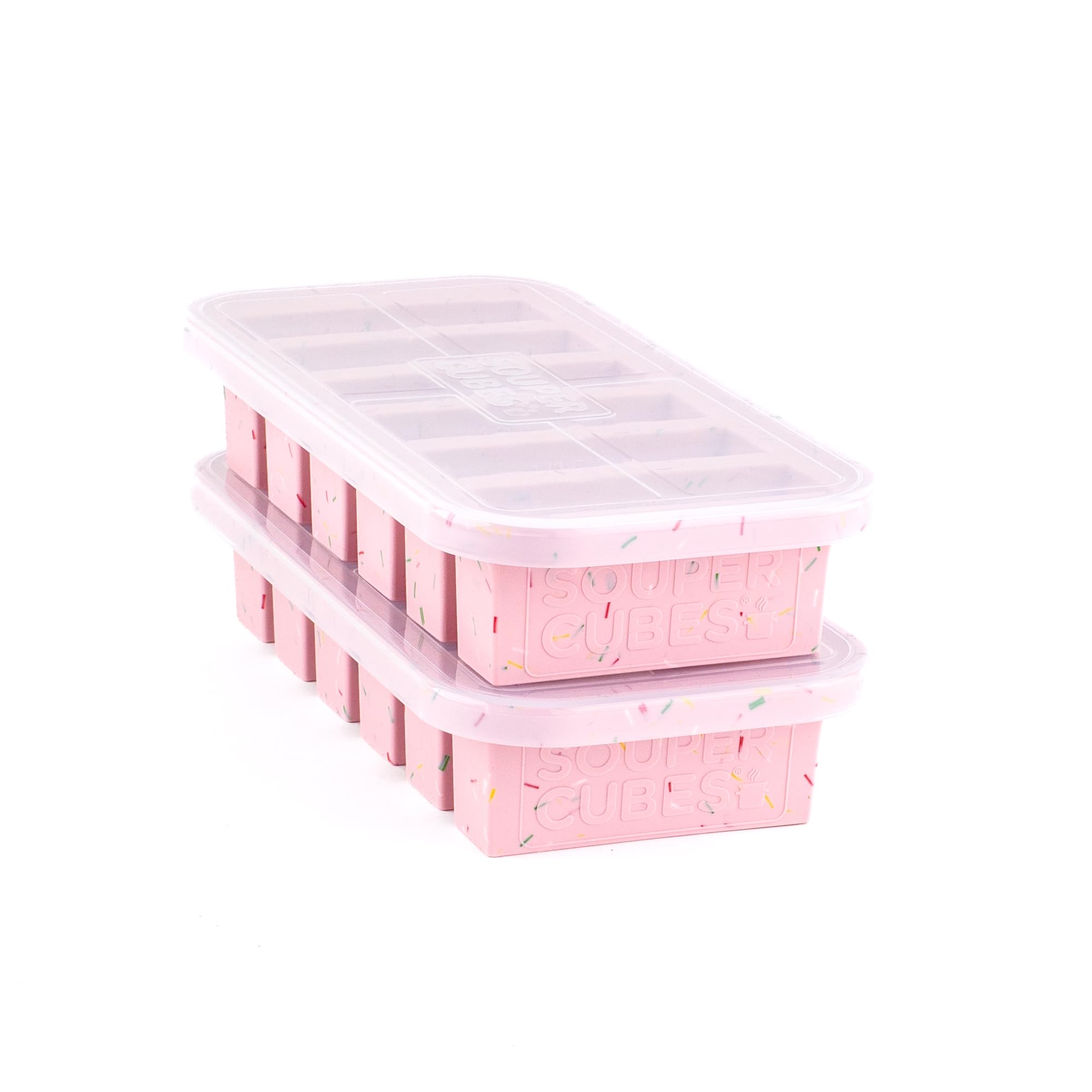 Souper Cubes Cotton Candy 125Ml/Half Cup Silicone Freezer Mold, Perfect For Storing Soups, Sauces, Juices, Desserts, Smoothie Prep And More, 1/2 Cup Silicone Freezer Tray - 2-Pack