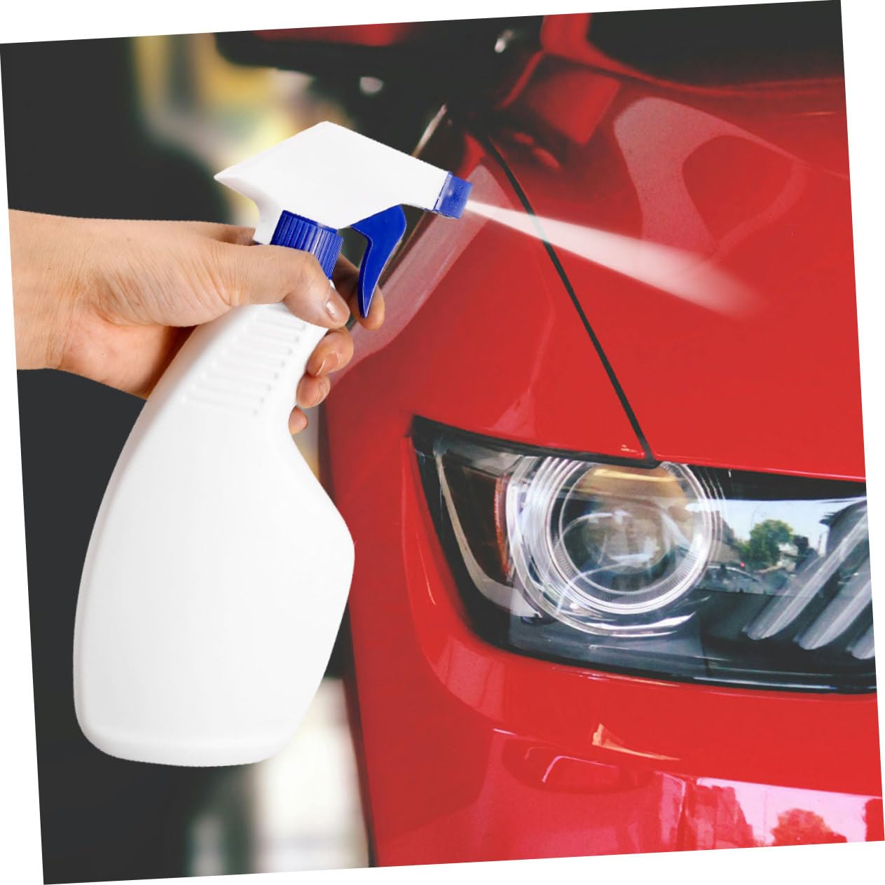MAGICLULU Spray de Plástico Blanco de 500ml Paquete de 8 Botellas Diseño Ergonómico, Reutilizables para Limpieza para Uso Comercial y Doméstico