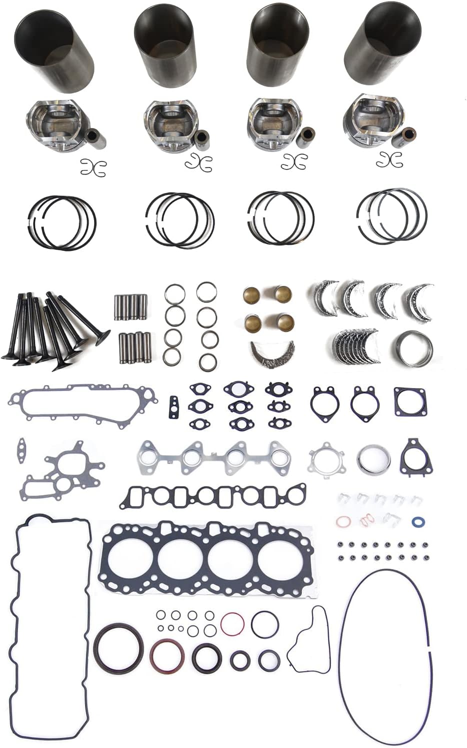 SPAKYGIE 1KDFTV Engine Overhaul Rebuild Kit fits for Toyota Hilux