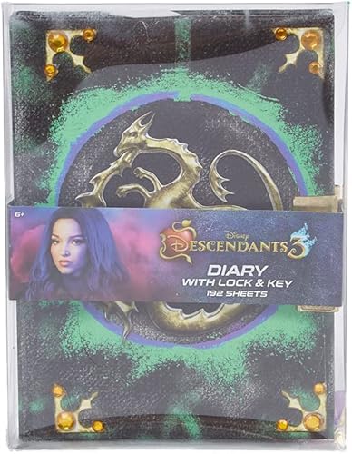 Miniatura 2 de Diseño Innovador Diario de Mal de Los Descendientes 3 de Disney Cuaderno con Candado Secreto y Llave