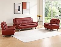 Vista 61 de Sofás de cuero para sala de estar, juego de sofá seccional, juego de 2 piezas de muebles para sala de estar, juego de sofá y sofá biplaza