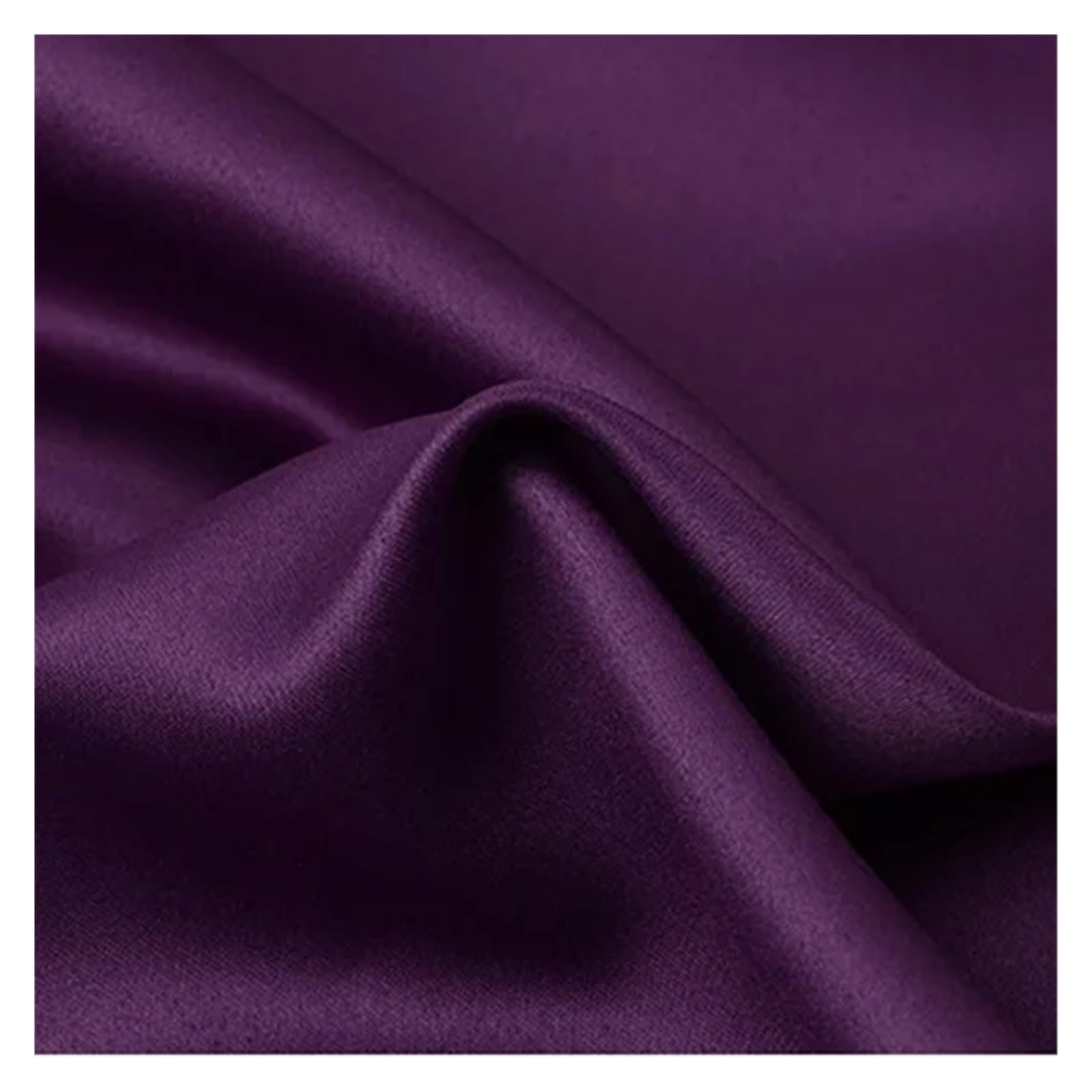 Silk Fabric Polyester Satin Fabric Highend Simulation Silk Gift Box Lining Cloth Solid Color DIY Sewing Doll Dress(GRAP,1000cm by 150cm)