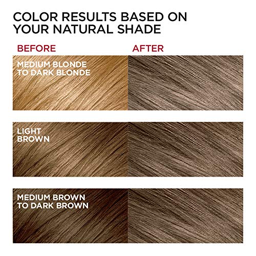 Image of L'Oreal Paris Excellence Creme Hair Color, 6 Light Ash Brown, Pack of 3