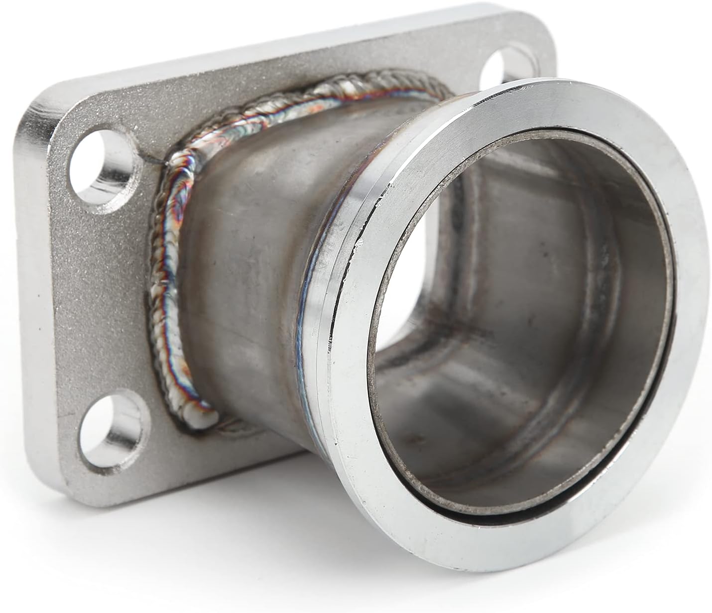 Turbo Flange Adapter, Turbo Conversion Adapter, for T3 4 Bolt to 2.5in V Band Stainless Steel Conversion Adaptor