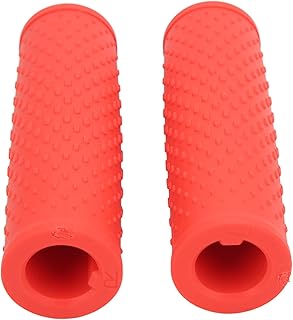 Alomejor Bike Handle Grips Scooter Handlebar Grips Electric Scooter Handle Cover Scooter Accessories for M365 PRO(Red)