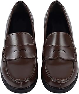 Women JK Uniform Dress Shoes Slip on Oxford Shoes Japanese Anime Cosplay Props - Buy now