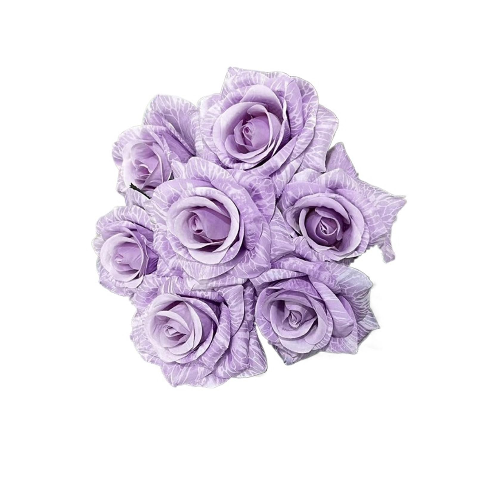 HamPaesk 2/5pcs Artificial Flowers Fake Hotel Decoration Simulation Bundle Flower Gift(Purple,5pcs)