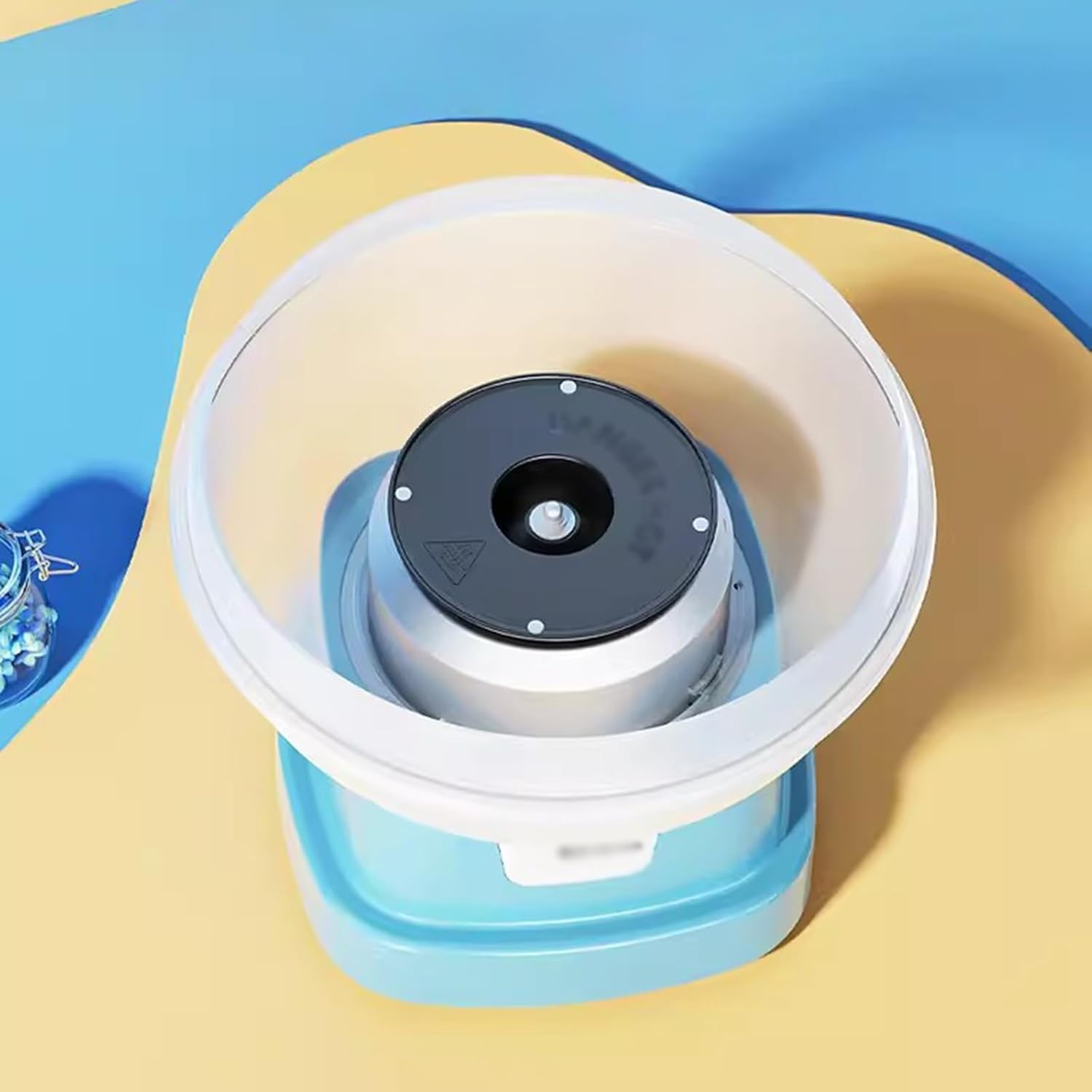 Children Cotton Candy Machine Home Fully Automatic Cotton Candy Toy Making Machine for Handmade Mini Colored Candy (Color : B)