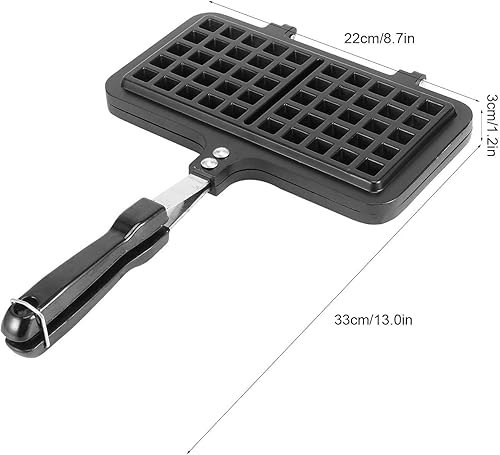 Miniatura 4 de Molde para hornear gofres, máquina de sándwich de gofres de doble cara, molde de galletas de doble cara antiadherente, utensilios para hornear,