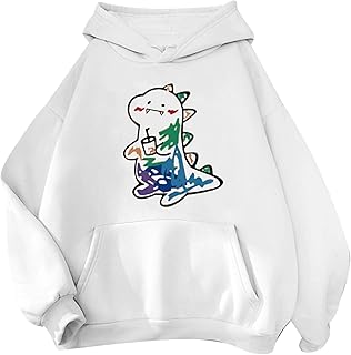 [Kisymear] アウター レディース 大きめ uvカット 動物 プリント レディース フード付きパーカー プルオーバー レディース ゆったり 秋服 レディース トップス 秋冬 ストリート 原宿系 学生 通学 スポーツ 大きいサイズ