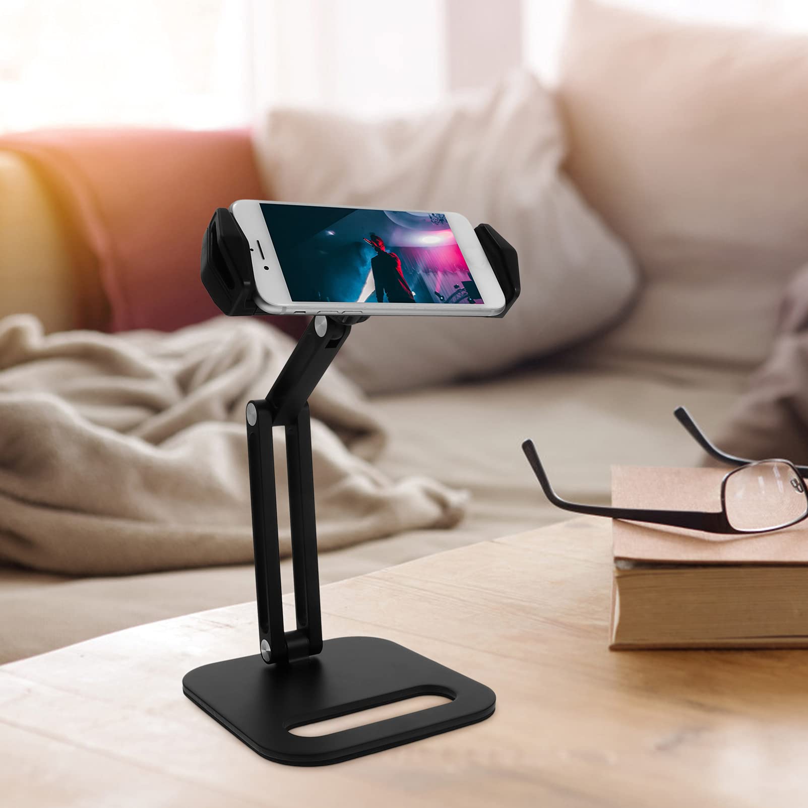 Hemobllo Support De Téléphone Portable Réglable Et Pivotant Support De Bureau pour Smartphone Et Tablette Design Simple Et Pratique Hemobllo Support De Téléphone Portable Réglable Et Pivotant Support De Bureau pour Smartphone Et Tablette Design Simple Et Pratique