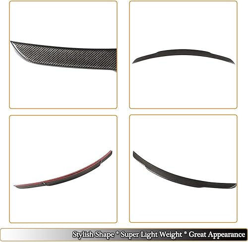 Miniatura 3 de MCARCAR KIT Alerón de maletero de fibra de carbono para Mercedes Benz S Class W222 Sedan 2014-2019 S400 S450 S500 S550 S560 S600 S63 S65 AMG Tapa