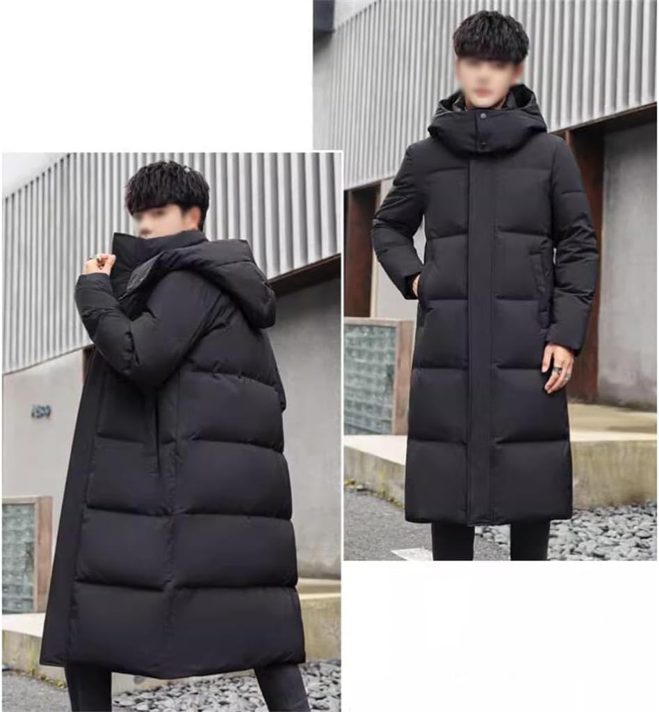 VIDI Down Jacket Male Long Over The Knee Winter Size Thick Leisure Cold Coat