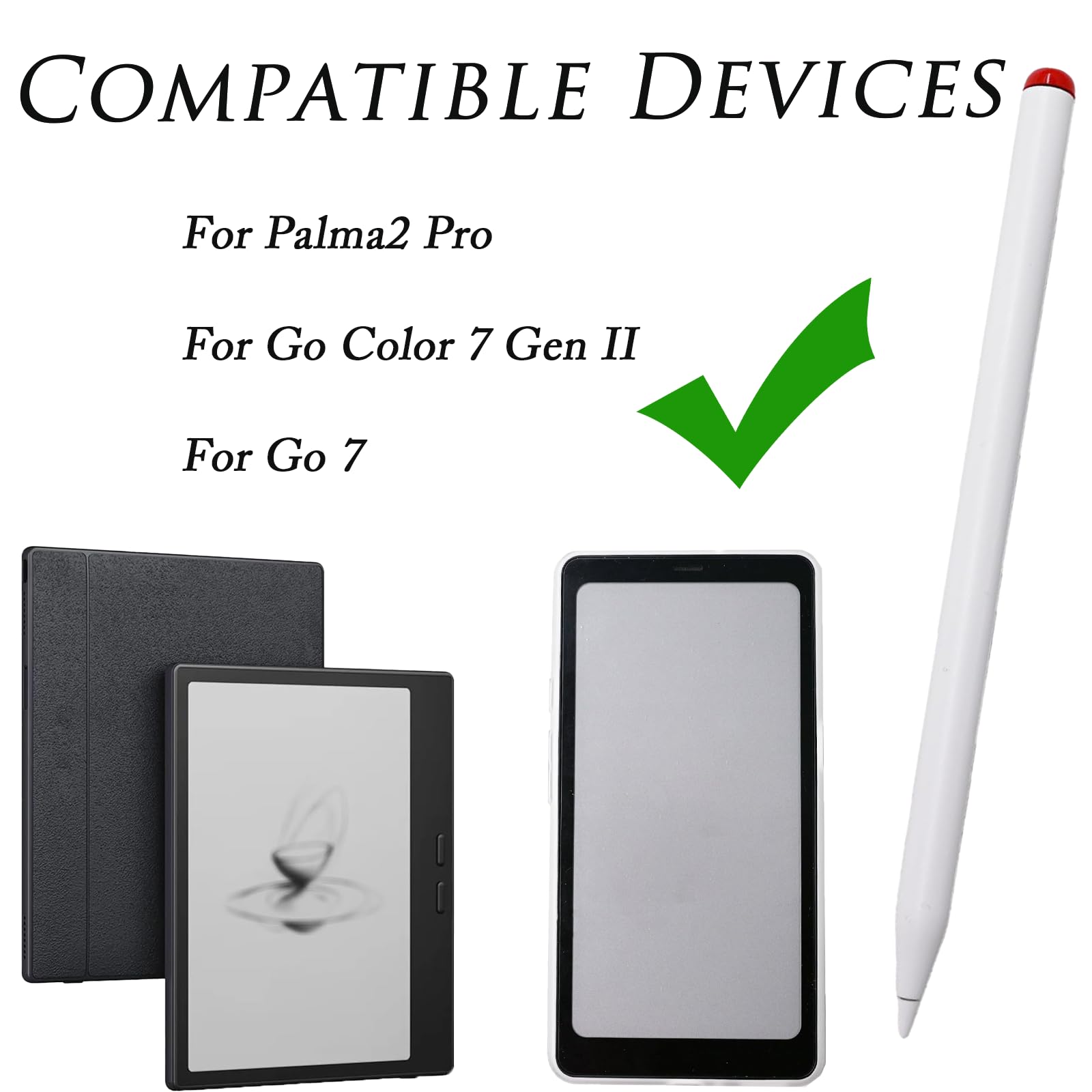 Active Stylus compatibile con BOOX Palma2 Pro Pen, StylusPen compatibile con BOOX InkSense Plus Active Stylus, penna per Go Color 7 Gen II per Go 7 [non per GoColor7 Gen I]