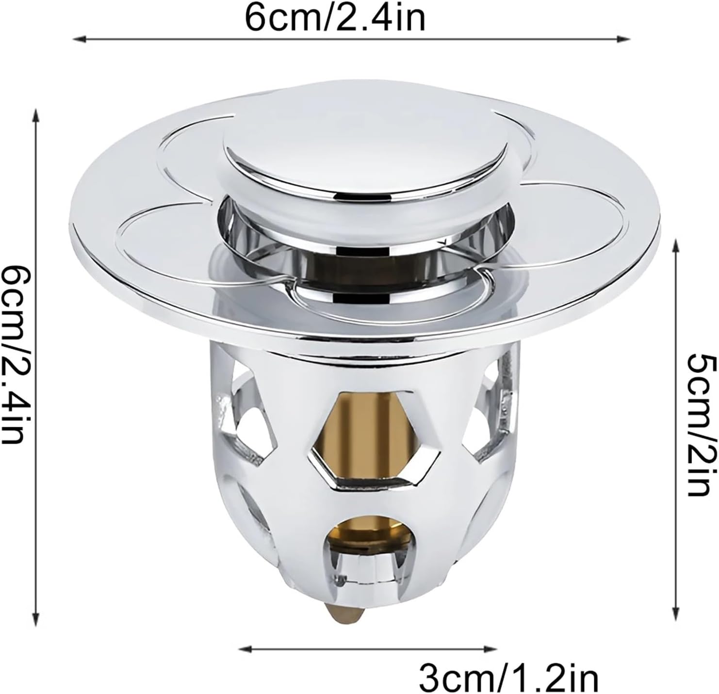 2pcs Bathroom Sink Stopper Universal Shower Sink Filter