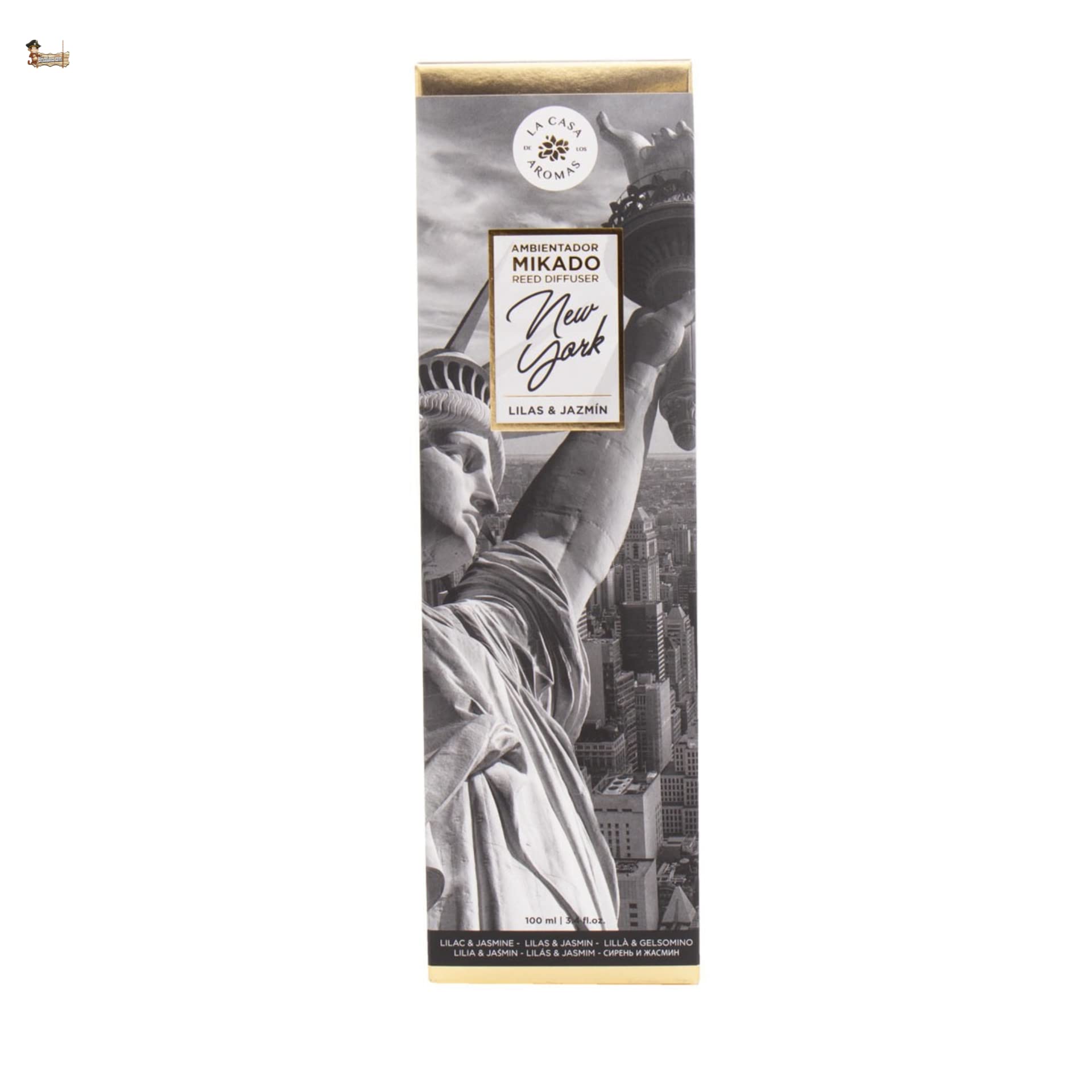 BricoLoco.com. Mikado Travel New York odświeżacz powietrza 100 ml. Bardziej wygodny i bezpieczny niż świece. Odświeżacz powietrza do domu, domu, pokoju. Drzewny zapach kwiatu (3)
