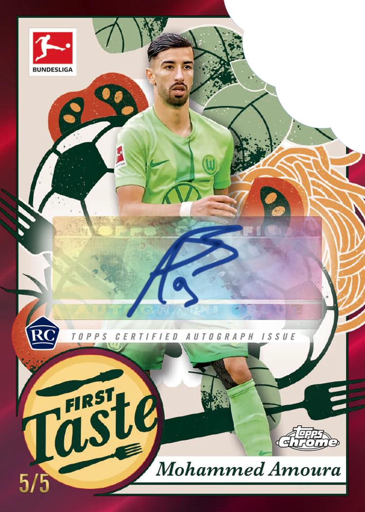 Topps Chrome Bundesliga Season 2024/25 Fussball Vorteilsbox - 7 Packungen pro Box - 4 Karten pro Packung