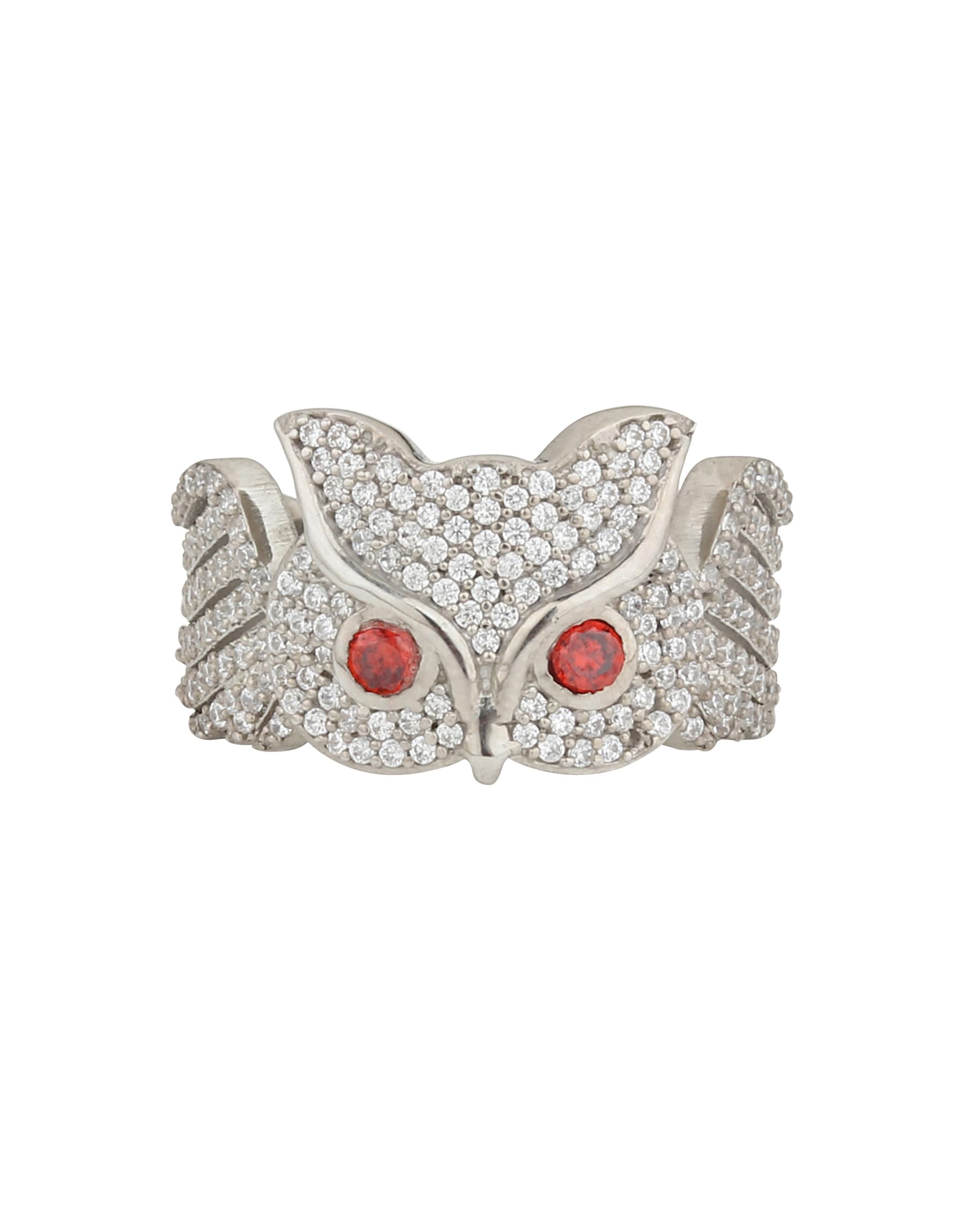 ZwagSnowy Owl Iced Out Ring