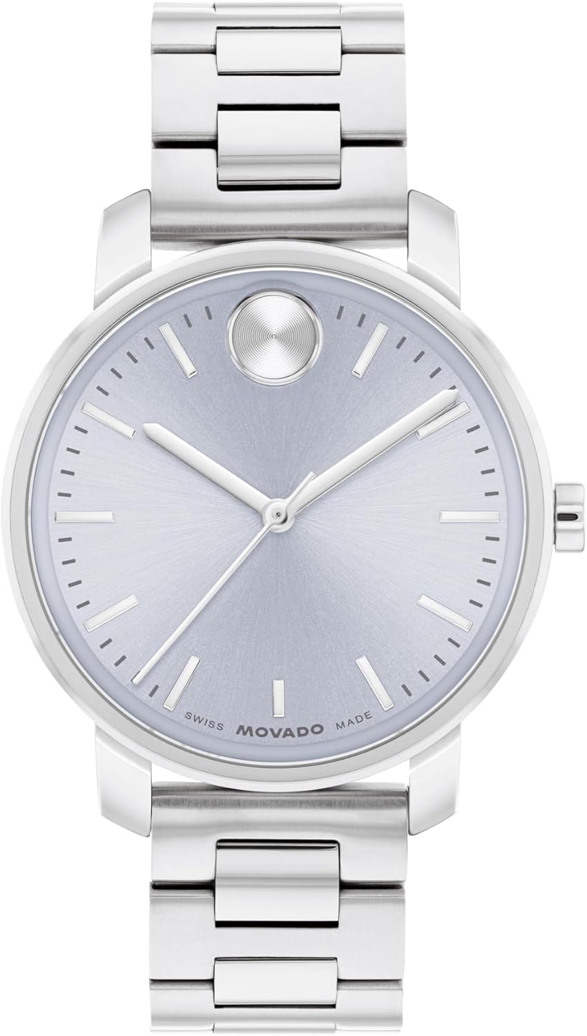 Movado Bold Women's Swiss Quartz Watch, Stainless Steel Bracelet Modern, Elegant Timepiece - Gift for Her 34mm