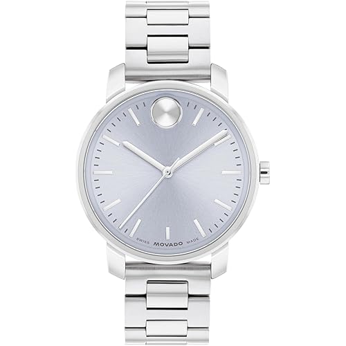 Movado Bold Women's Swiss Quartz Watch, Stainless Steel Bracelet Modern, Elegant Timepiece - Gift for Her 34mm