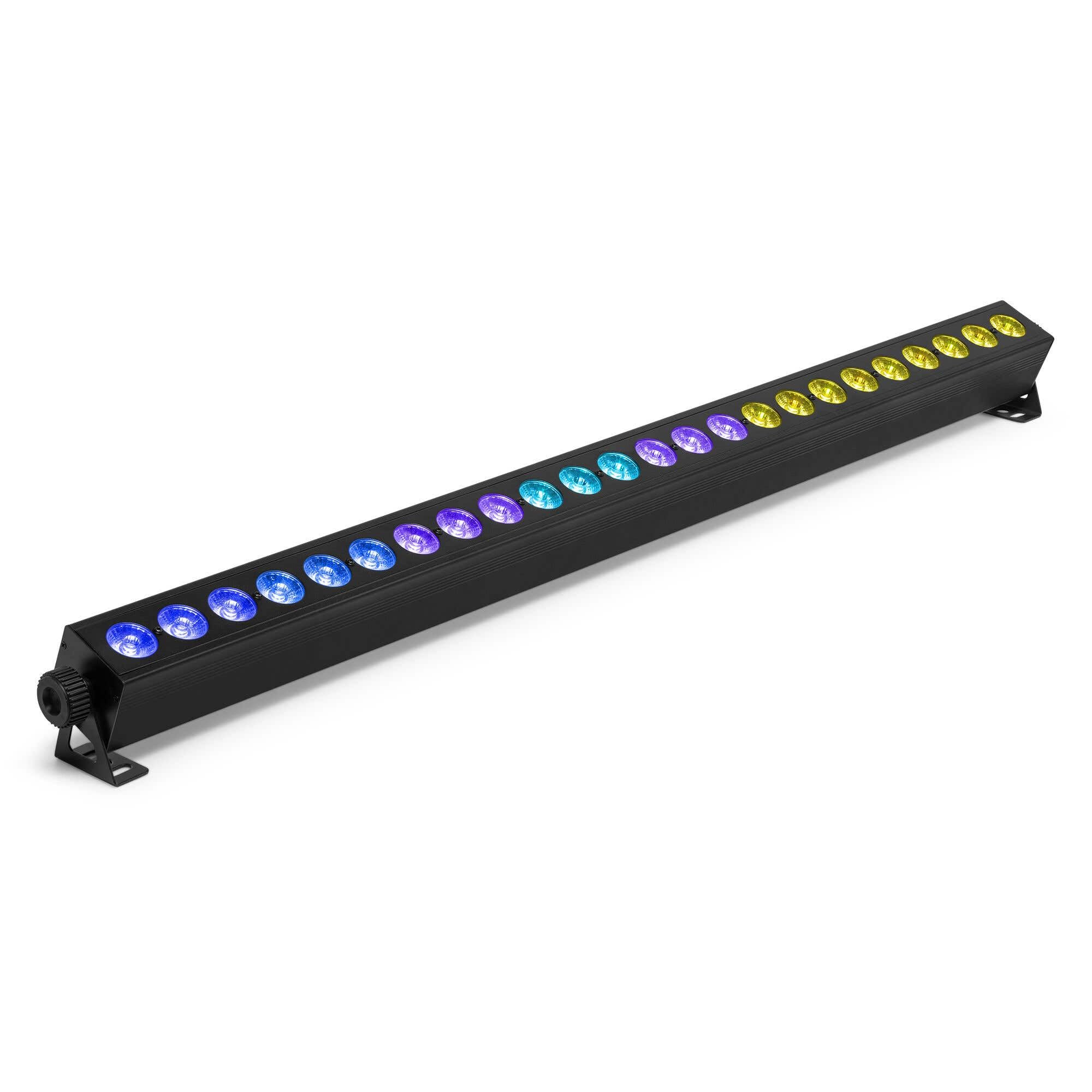 BeamZ BBB244 - Barra LED RGBW con batería, 24 LEDs de 4W y DMX inalámbrico