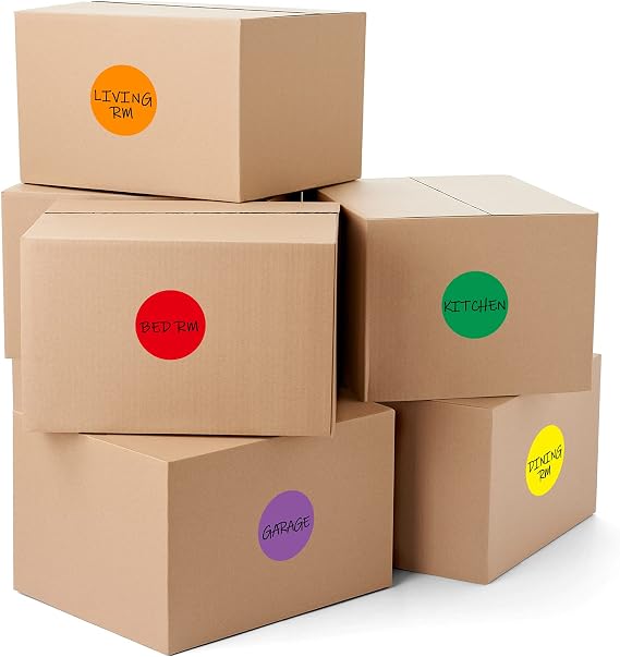 Marspark 300 Pcs 3 Inch Color Coding Dot Stickers 10 Assorted Colors Large