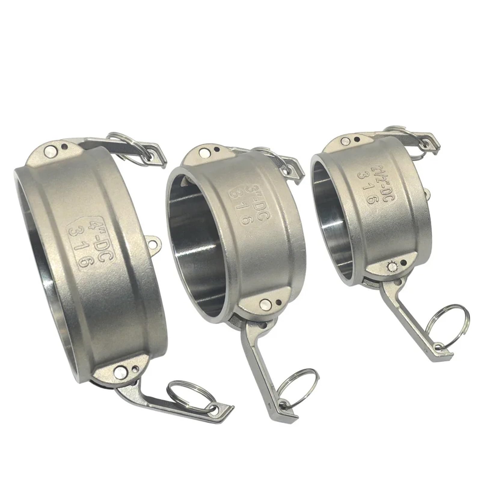 Camlock Groove Fitting 304 Stainless Steel Type DC CAM Lock Quick Connector 1/2" 3/4" 1" 1-1/4" 1-1/2" 2" 2-1/2" 3" 4" 1pcs(3/4")