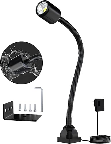 Luz de máquina Led,Luz de trabajo flexible IP65 Luz de fresado de torno impermeable, luz de prensa de taladro Iluminación industrial