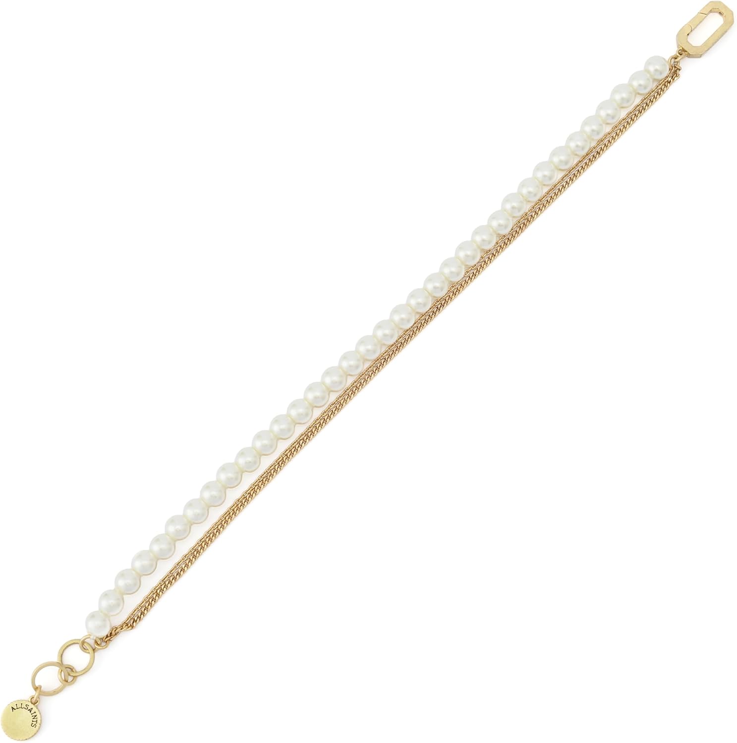AllSaints Jewelry Women's Nellie Pearl Chain Strand Bracelet