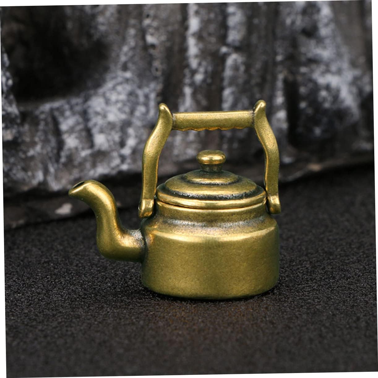Miniature Brass Teapot Ornament for Desktop Decor and Collectible Display image 4