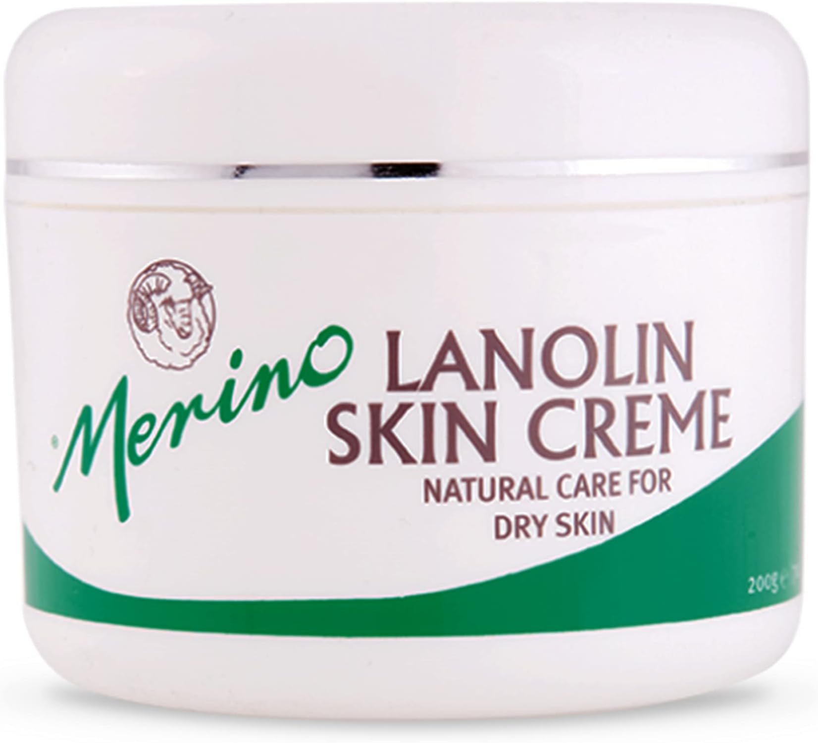 Dry Skin Lanolin Cream by Merino 200gm/7.05oz Medium Jar by Merino Skin Care