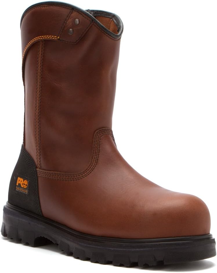 Timberland PRO 89665 Men's Boomtown Wellington AT WP Boot Brown 9.5 M US