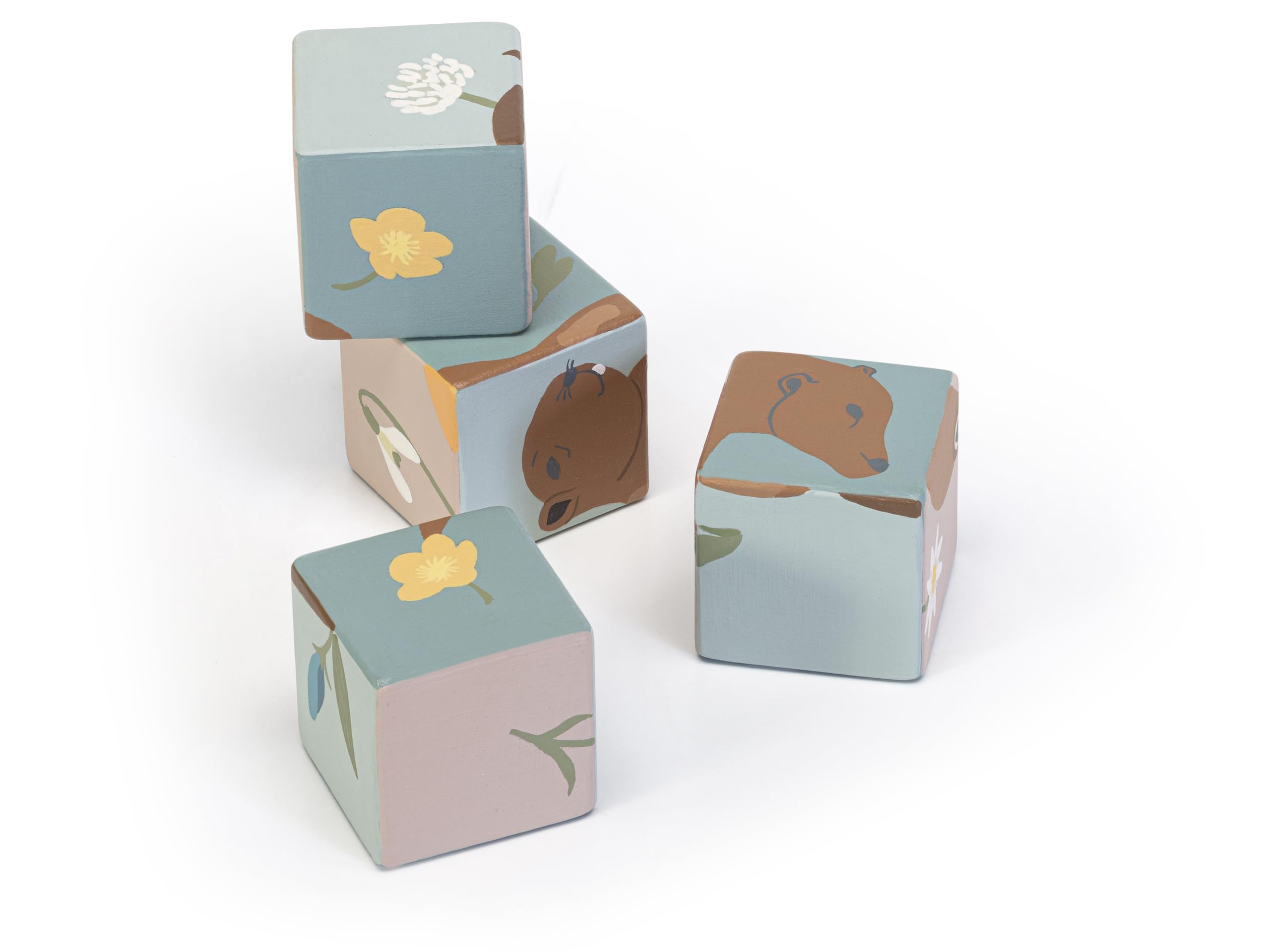 Sevi Puzzle Animaux des Dolomites Jeux et constructions en Bois pour Les Enfants à partir de Deux Ans | 19x6x19cm Nature | modèle 87857, Rose Rouge & 3XL